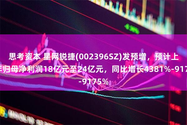 思考资本 星网锐捷(002396SZ)发预增，预计上半年归母净利润18亿元至24亿元，同比增长4381%-9175%