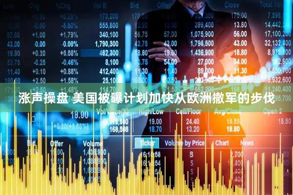 涨声操盘 美国被曝计划加快从欧洲撤军的步伐